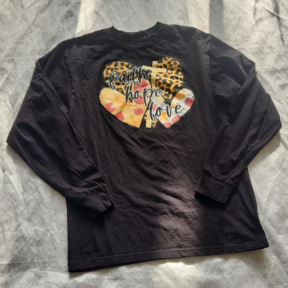 Love In Faith Long- Sleeves Shirts Unisex Size M